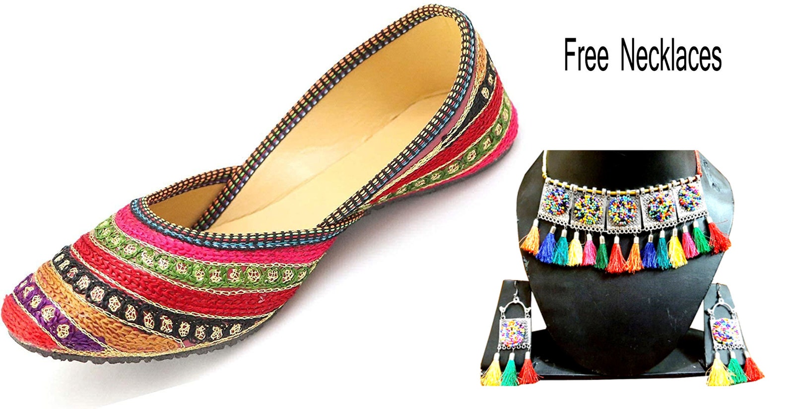 Traditional Indian Rajasthani Jaipuri Culture Colorful Shoes Etsy