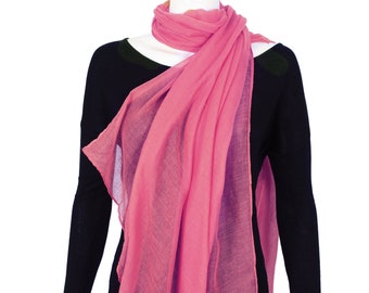 Bufanda de algodón extragrande, pareo, pareo de playa, 180 x 80 cm