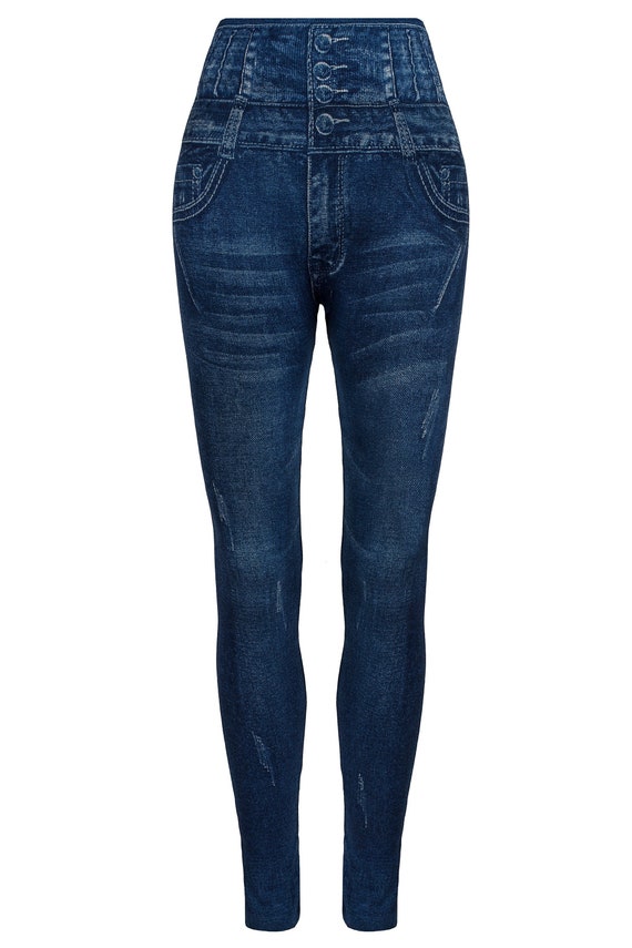 Buy Denim-like Leggings Jiggings Online in India 