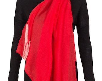 Bufanda de algodón extragrande, pareo, pareo de playa (180 x 80 cm)