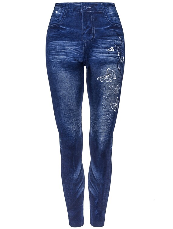 high waist stretch jeggings