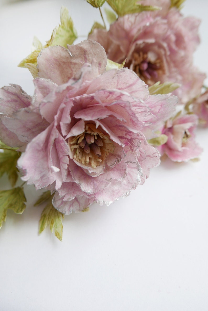 Edible Peony Medium Wafer Paper Flower for Cakes Wedding Etsy