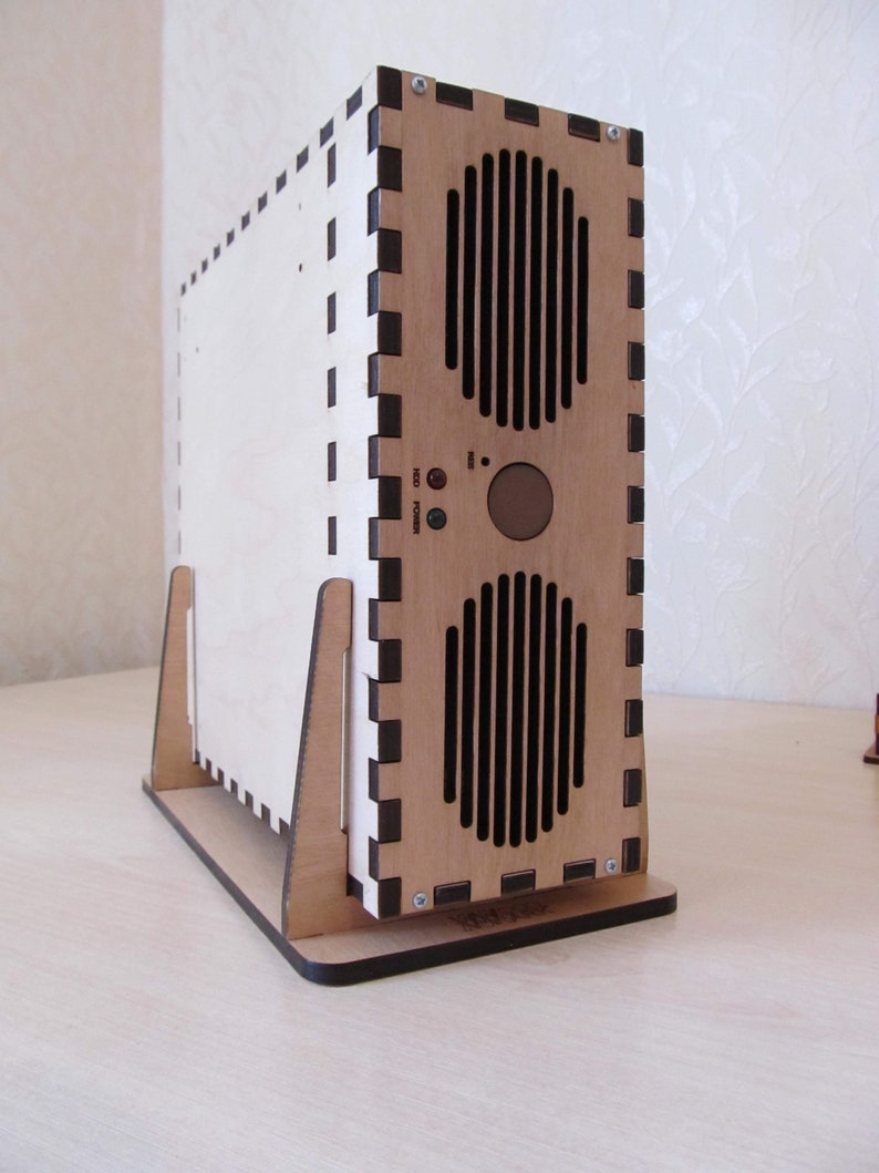 WoodMark MiniITX computer case made of wood plywood Etsy
