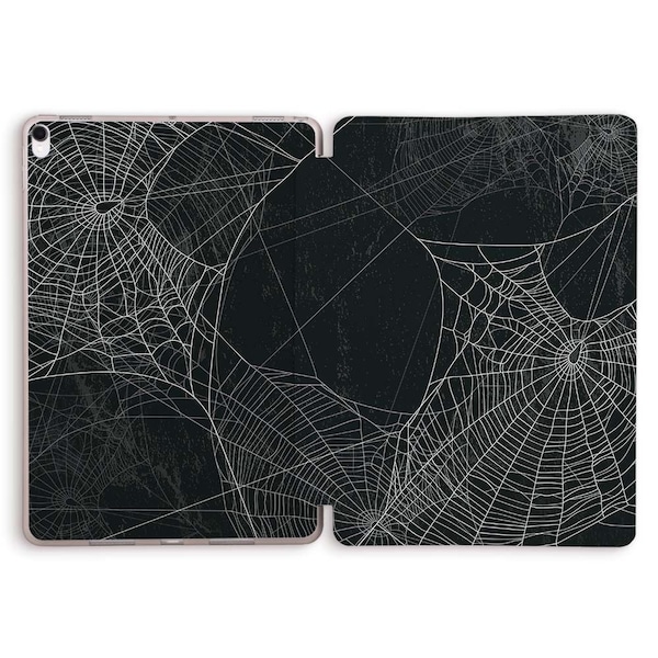 iPad case Aesthetic Black Goth Horror case for iPad 10th 10.2 9th gen Air 5 10.9 Pro 11 12.9 10.5 9.7 Mini 6 Halloween Gothic Design cover