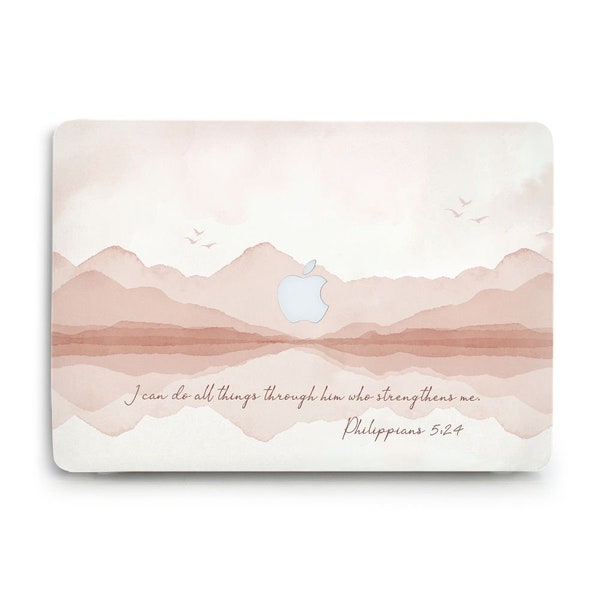 MacBook case Christian Bible verse Quote MacBook Air 13 15 MacBook Pro 13 m2 Pro 16 Pro 14 inch Air m1 Pro 15 Aesthetic nature art case