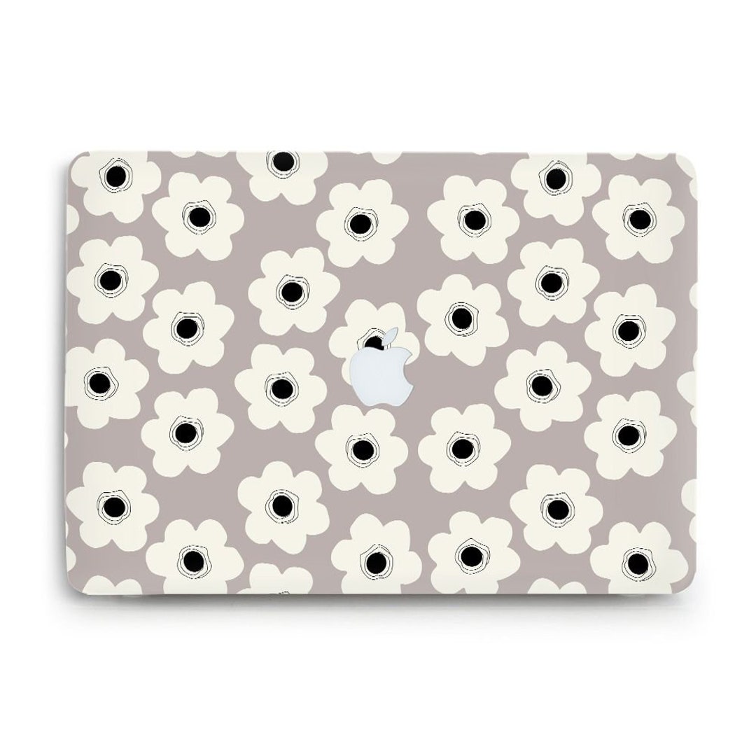 MacBook Case Cute Flowers Aesthetic Purple Case for MacBook Air 13 Pro ...