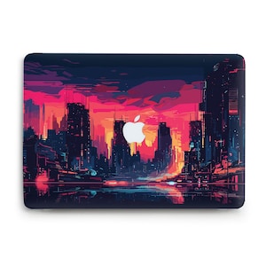 MacBook case City Cyberpunk style Futuristic MacBook Air 13 15 MacBook Pro 13 m2 Pro 16 Pro 14 inch m1 Pro 15 Urban design for men case