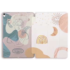 iPad case Aesthetic Greek Abstract Art case for iPad 10th 10.2 9th gen Air 5 4 10.9 Pro 11 12.9 10.5 9.7 Mini 6 Trendy Boho Minimalist cover