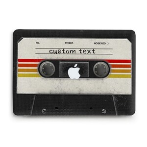 Macbook case Retro Cassette 90s Custom case for Macbook Air 13 Pro 13 M2 16 14 15 12 Personalized Text 80s Vintage Music Tape Design cover