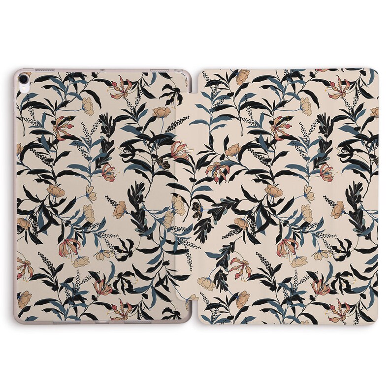 iPad Case cute beige floral aesthetic pastel girl flowers minimalism kawaii Case For iPad 9.7 10.2 Pro 9.7 10.5 11 12.9 Air 2 3 Mini 4 5