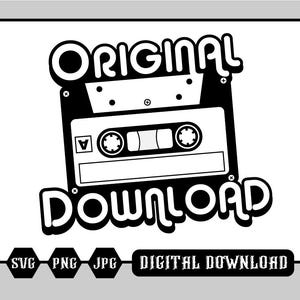 Download original | anos 80 | Eu amo os anos 80 | Download Digital Svg | Adesivo svg | Cassete svg | Música SVG | SVG da velha escola | Totalmente Rad svg