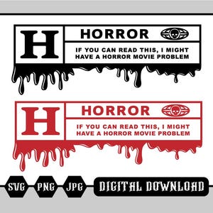 Horror Addict | svg png jpg eps | Digital Halloween Decal Svg | Shirt Svg | Holiday Svg | Horror svg | Movie svg | Horror Sticker svg