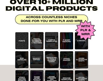 10M+ Ultimate Resell Digital Products Bundle Ideal for Passive Income, Featuring Private Label Rights & Master Resell Rights (MRR) (PLR)