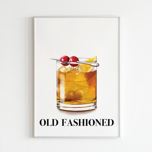 Set med 3 cocktailtryck | Signaturdrinkskylt | Bardekoration för hemmet | Tavelväggbar | 3-delad väggkonst bild 8