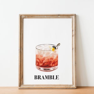 Set med 3 cocktailtryck | Signaturdrinkskylt | Bardekoration för hemmet | Tavelväggbar | 3-delad väggkonst bild 5