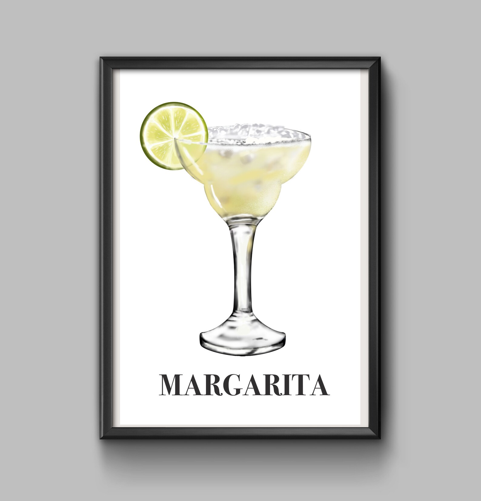 Margarita Cocktail Print Signature Drink Sign Home Bar Decor Wedding Bar Signage Etsy