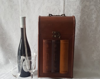 Storage box for wine bottles.