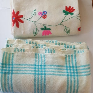 VINTAGE pure sheep wool blanket