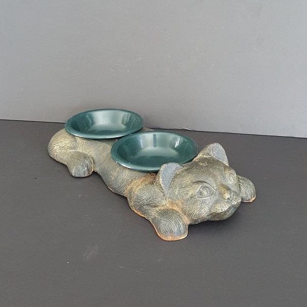 Cast Iron Cat Bowl Etsy