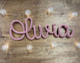 Custom Knitted Wire Names