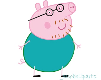 Download Free Daddy Pig Svg Etsy SVG Cut Files