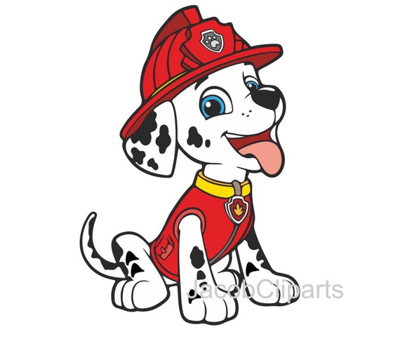 Marshall Paw Patrol Paw Partol Cliparts Paw Patrol Png Paw | Etsy