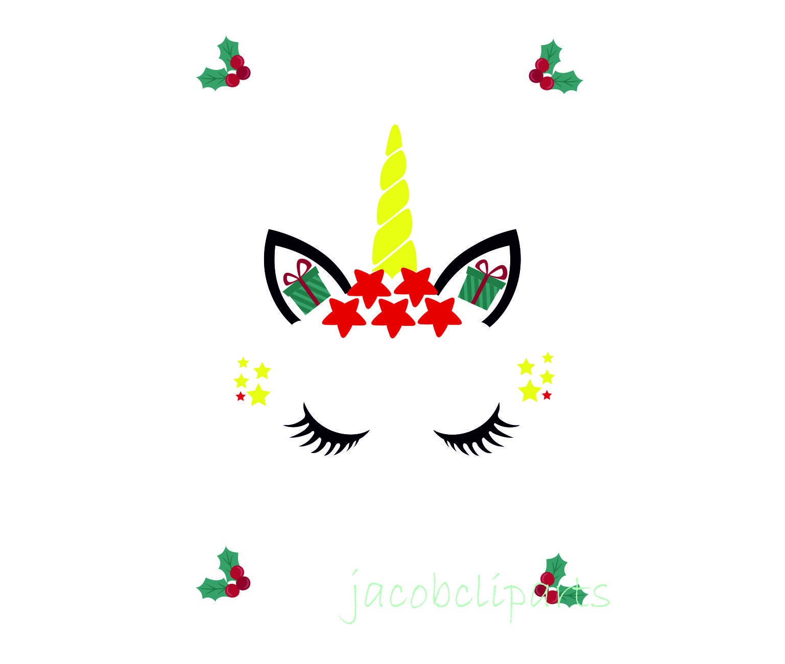 Christmas Unicorn Svg Unicorn Svg Santa Svg Funny Christmas Etsy