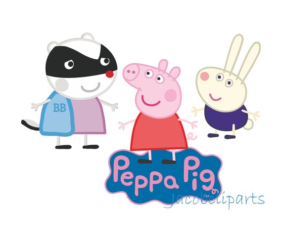 Download Free Peppa Pig Svgpeppa Pig And Friends Richard Rabbit And Peppa Etsy SVG Cut Files