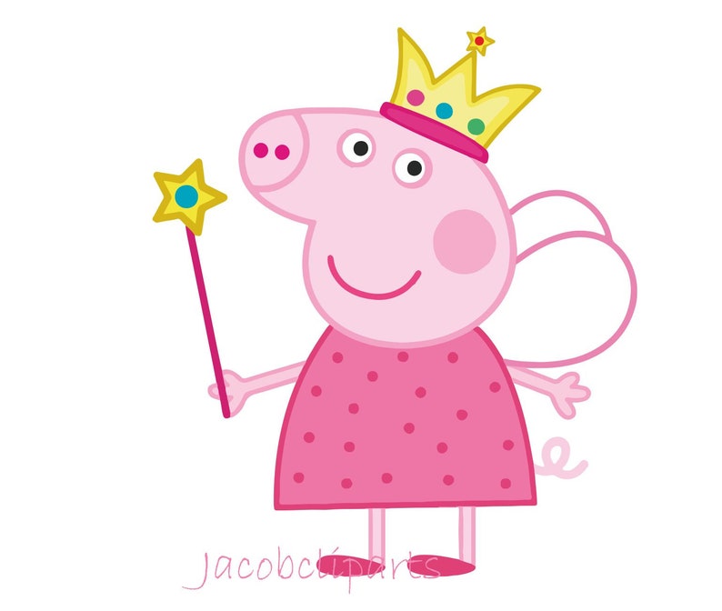 Download Peppa Pig Invitation Princess Peppa Pig Tutu Dress Peppa Pig Svg Peppa Pig Birthday Party Cricut Silhouette Pig Png Peppa Pig Clipart Clip Art Art Collectibles