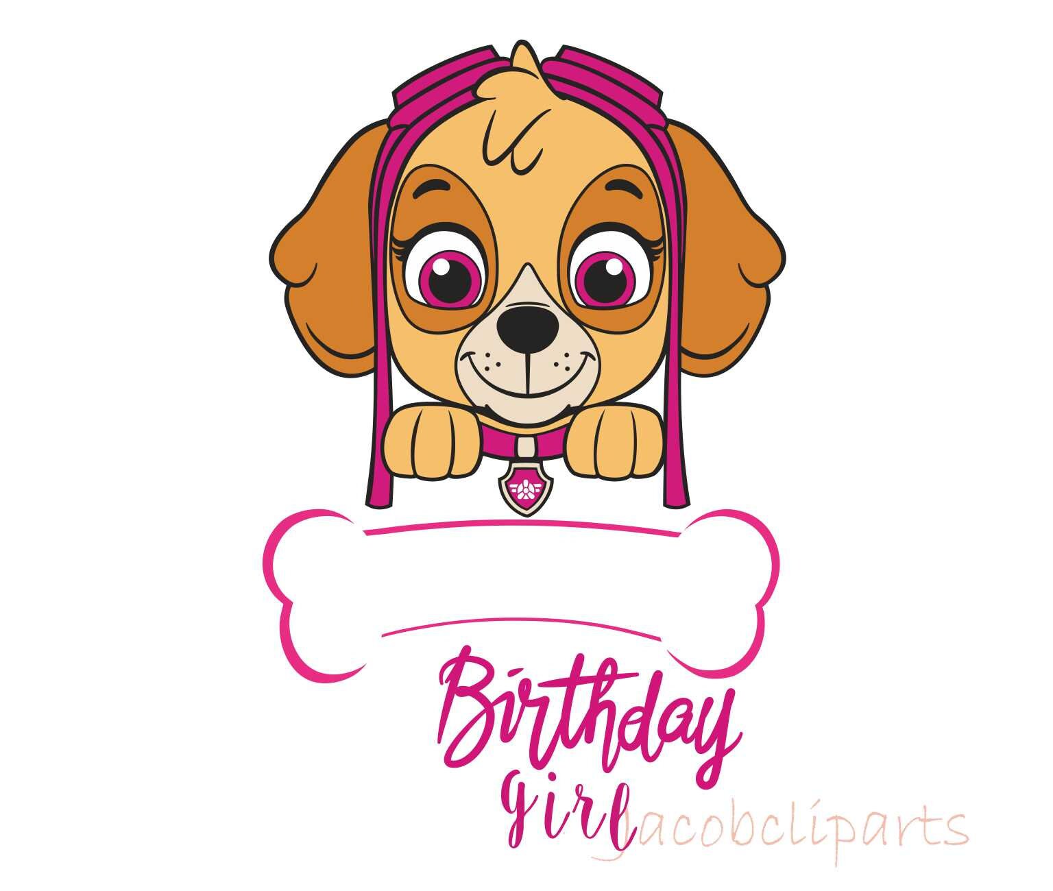pink paw patrol svg