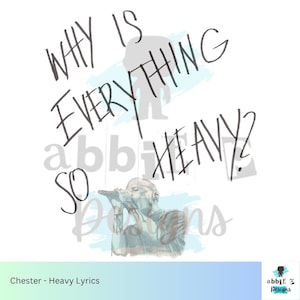 Linkin Park Chester Lyrics Poster Heavy Lyrics