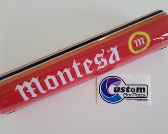 Montesa Vintage Crossbar Pad - Red