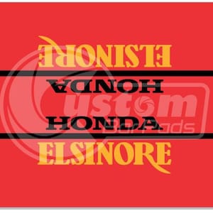 Honda Elsinore Vintage Crossbar Pad - Red