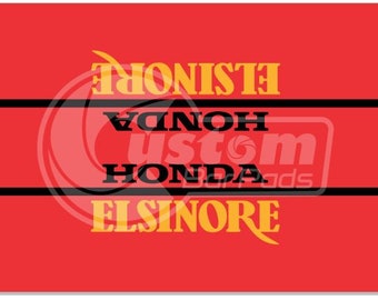 Honda Elsinore Vintage Crossbar Pad - Red