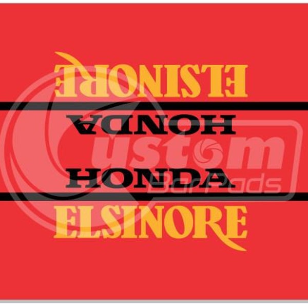 Honda Elsinore Vintage Crossbar Pad - Red