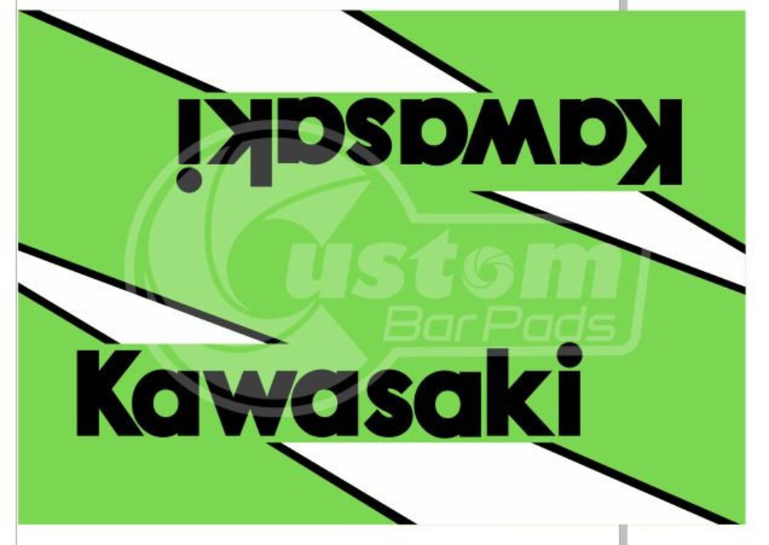 Kawasaki Vintage Crossbar Pad Etsy