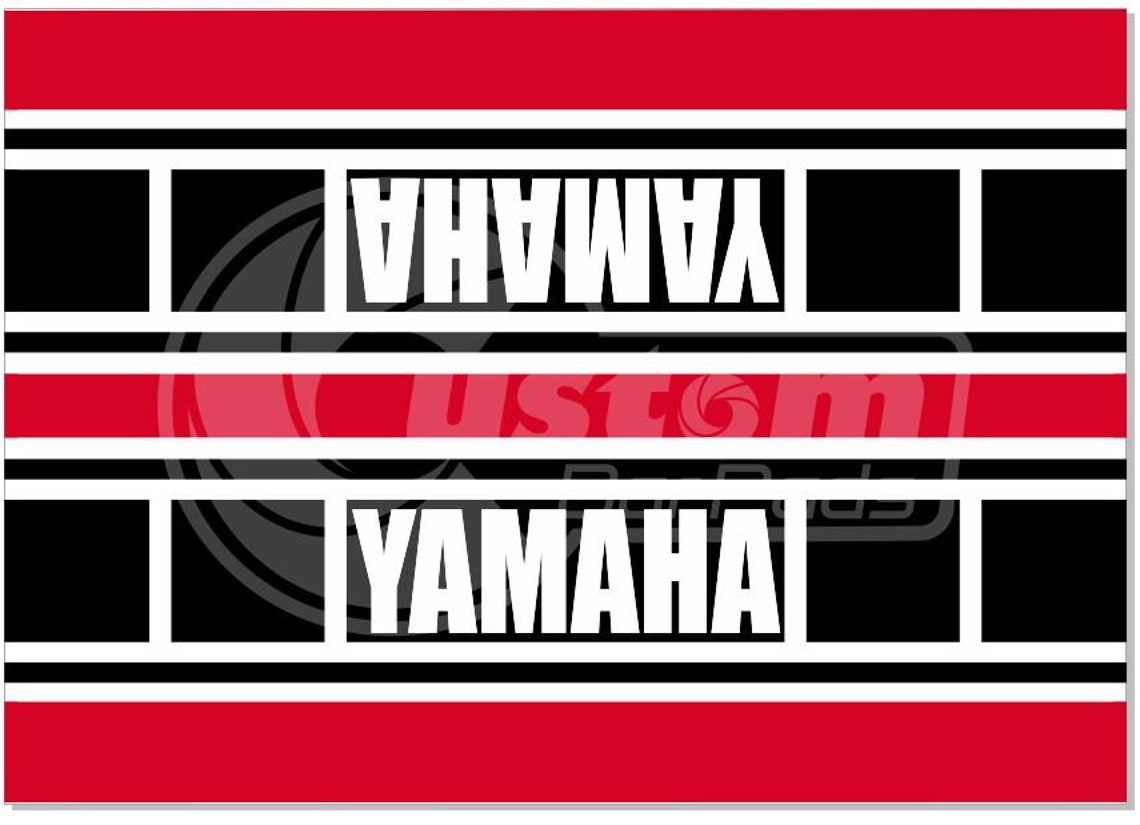 Yamaha Racing Stripe Crossbar Pad RB Etsy