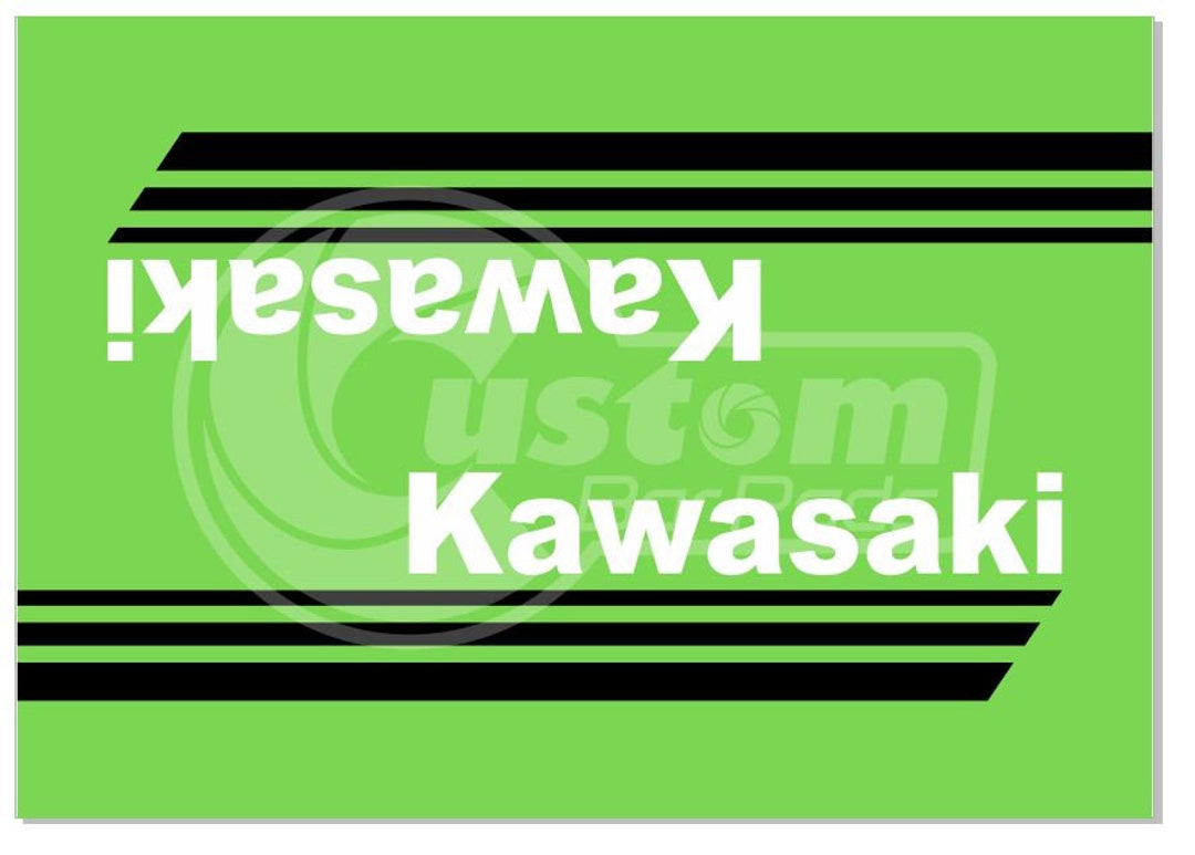 Kawasaki Crossbar Pad Black Stripe Etsy