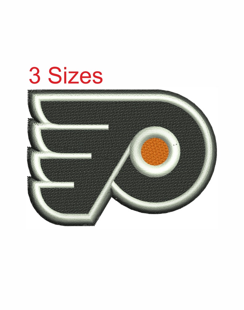 Philadelphia Flyers logo Embroidery design Philadelphia Etsy