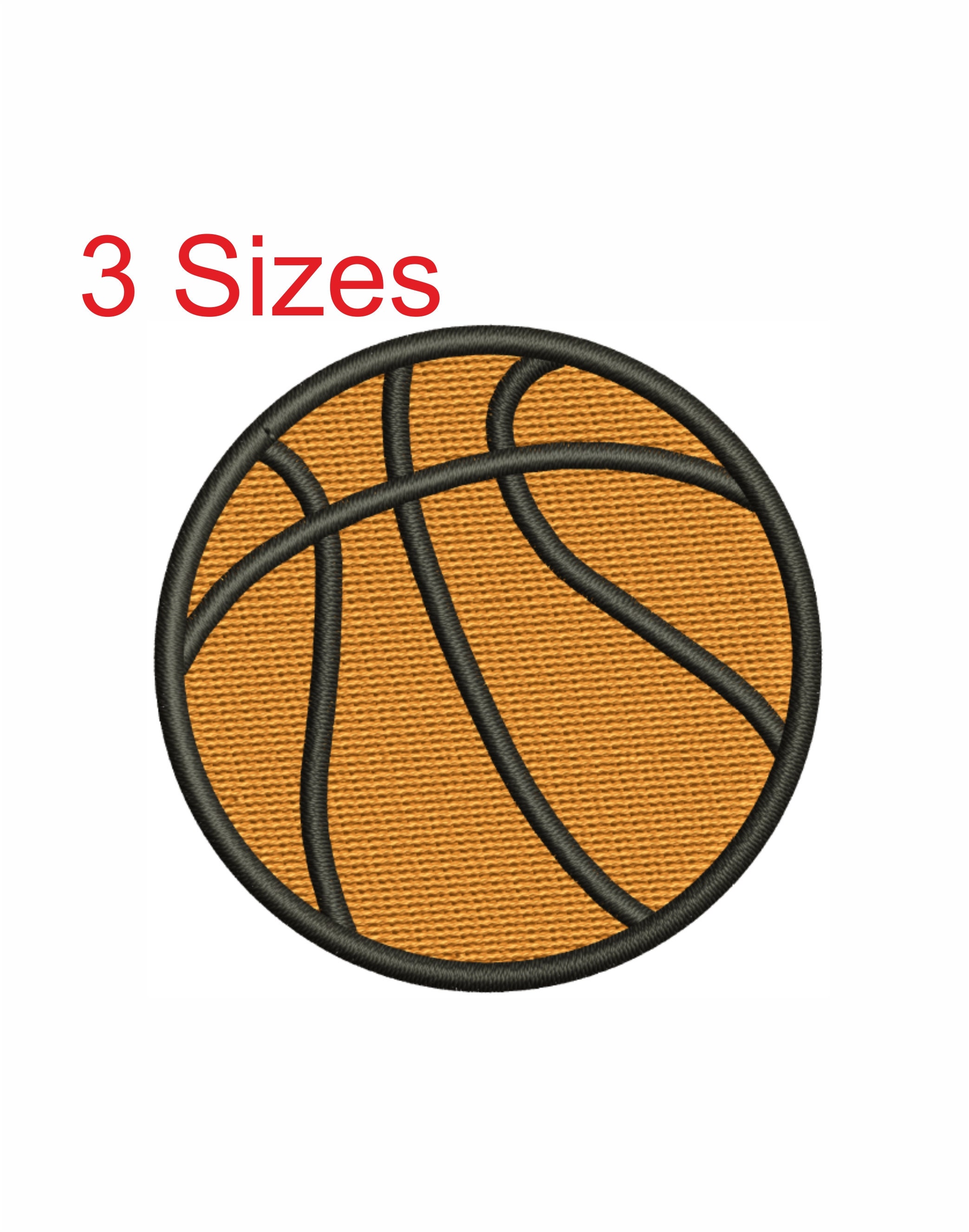 Basketball Embroidery design Basketball pes file Etsy