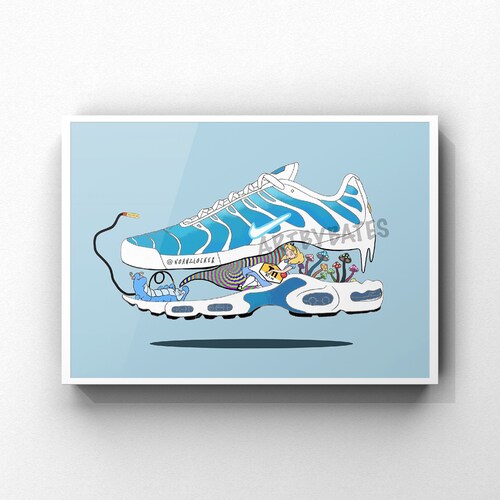 Nike TN Air Max Plus battle Blue X Alice in Wonderland Art - Etsy Australia