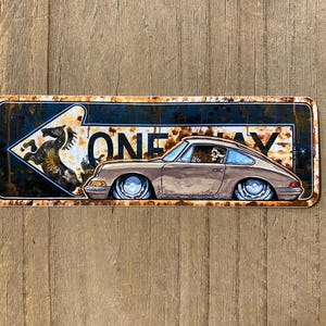 デカール - 66 ポルシェ ワンウェイ ビニールデカール 光沢ステッカー オリジナルアート 米国送料無料