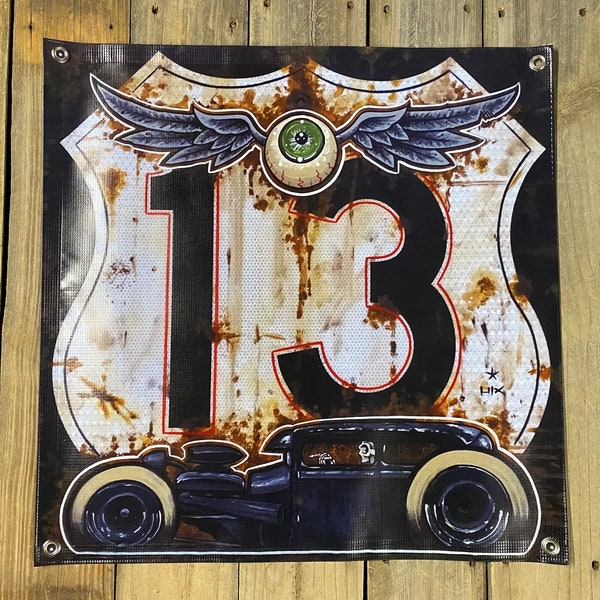 Banner Highway 13 2’x2’  hixgarage