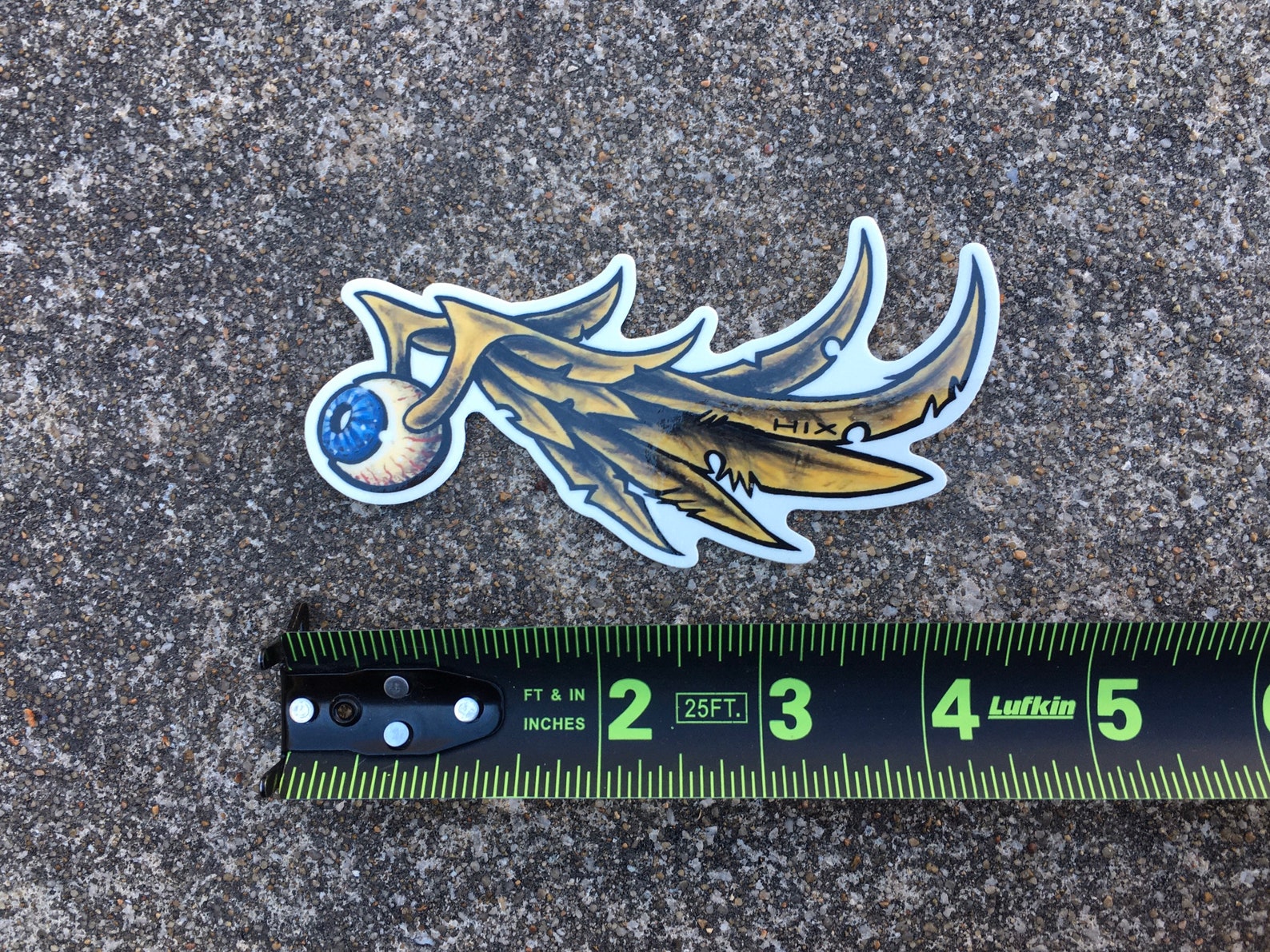 Flying Eyeball Vinyl Decal Glossy Sticker Hixpinstriping Etsy