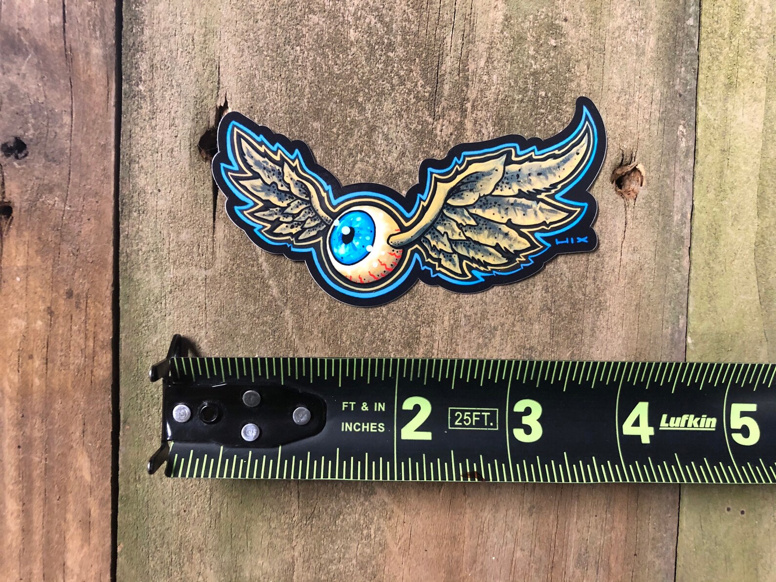 Flying Eyeball Vinyl Decal Glossy Sticker Hixpinstriping Etsy