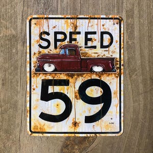Decal- 59 apache speed Vinyl Decal Glossy Sticker Original Art Free US Shipping