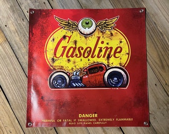 Banner GASOLINE 01 2’x2’  hixgarage