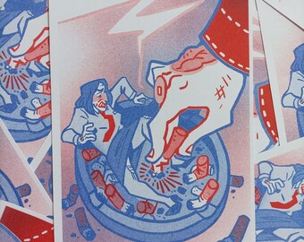Dyke Club - Risograph print A5