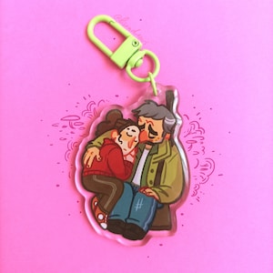 Ellie & Joel Hug - Keychain - The Last of Us