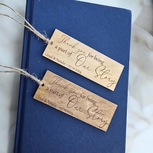 Danke, dass Sie ein Teil unserer Geschichte sind Hochzeitsandenken für Gäste